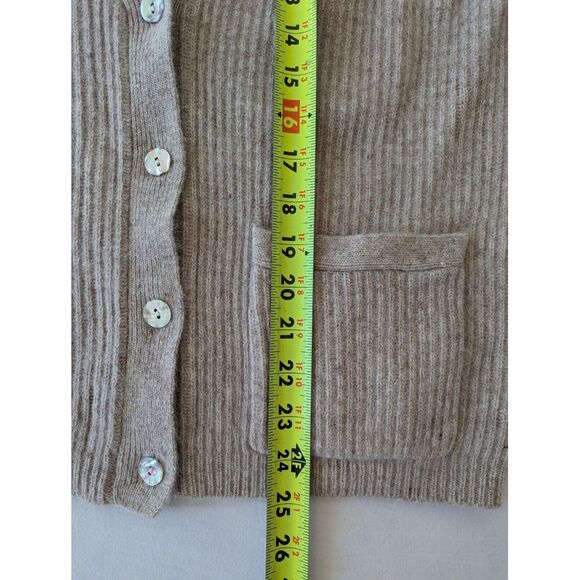 Valerie Stevens Sweater Womens Petite Medium Cardigan Lambswool Angora Vintage - Picture 8 of 8